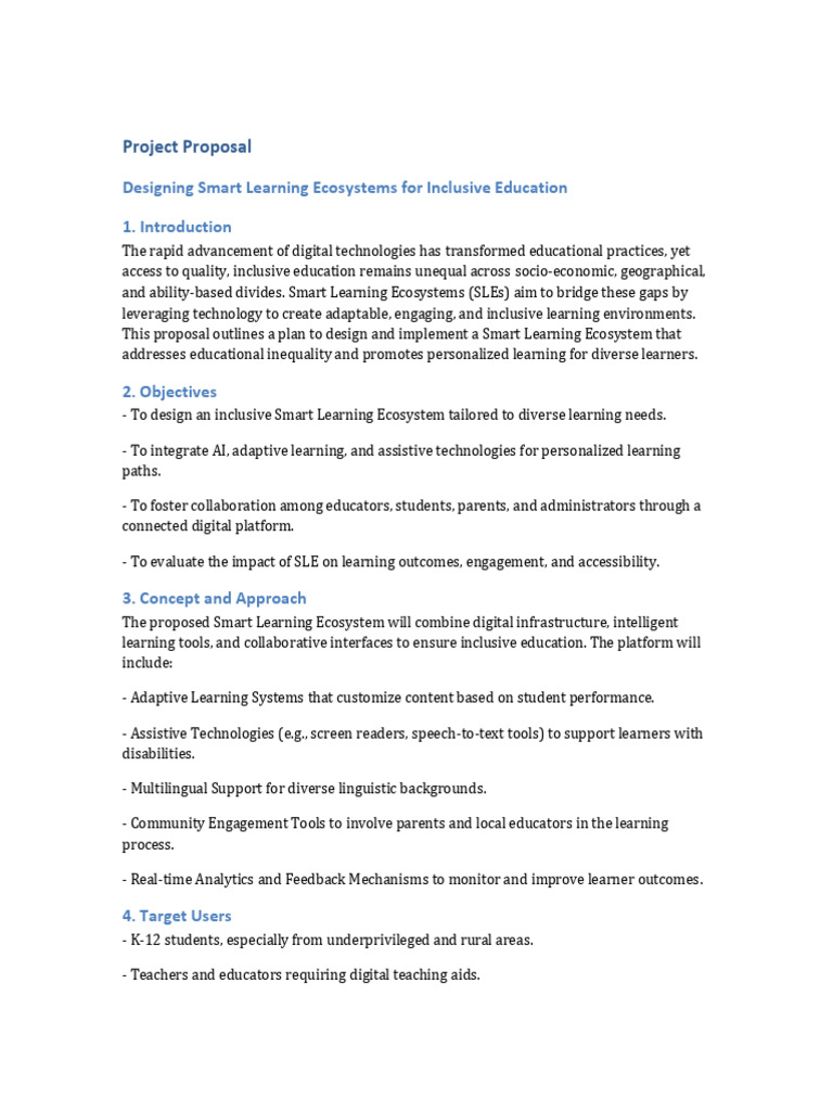Smart Learning Ecosystems for Inclusion | PDF | Inclusion (Education ...