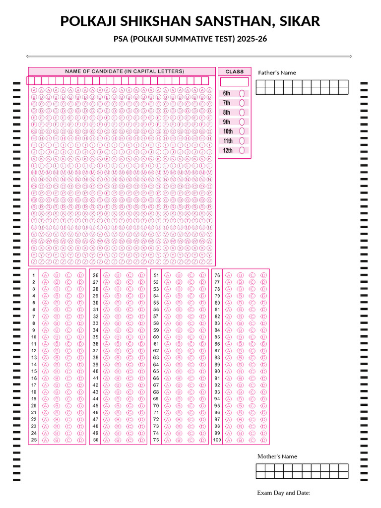 100 Q Omr | PDF