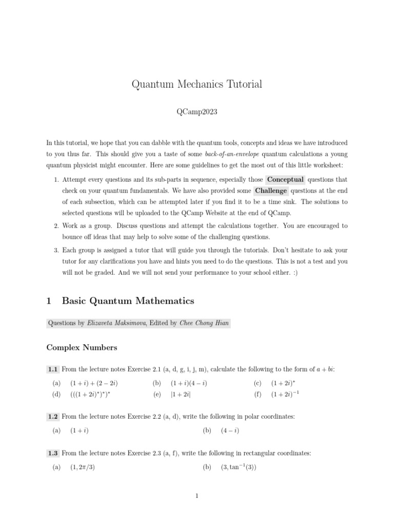 QCamp 2023 QM Tutorial | PDF | Quantum Entanglement | Polarization (Waves)