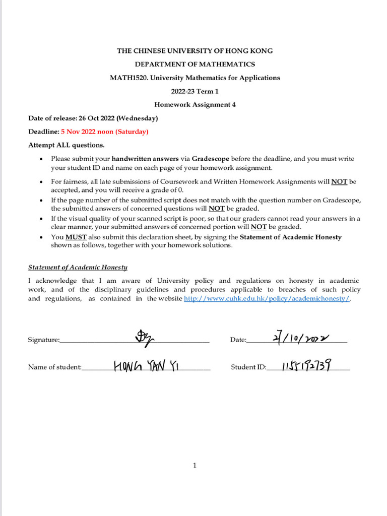 Maths Assignment 4 | PDF