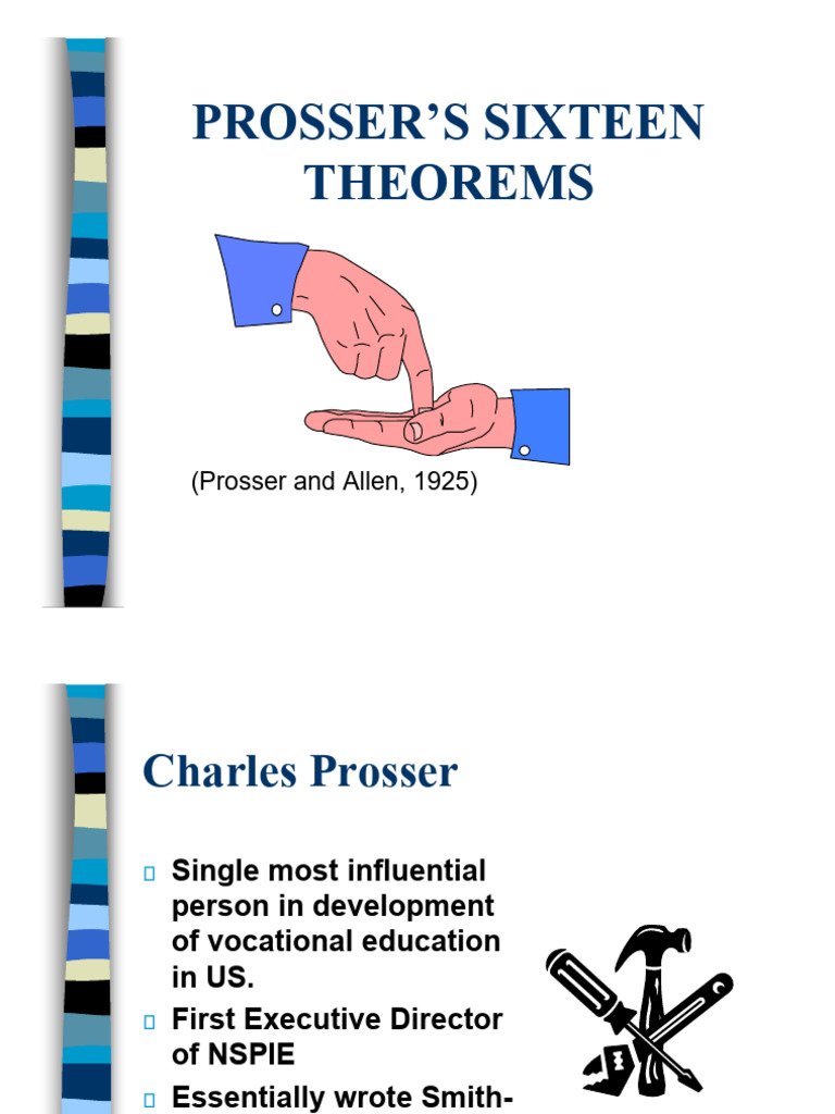 Teori Prosser | PDF | Vocational Education | Cognition