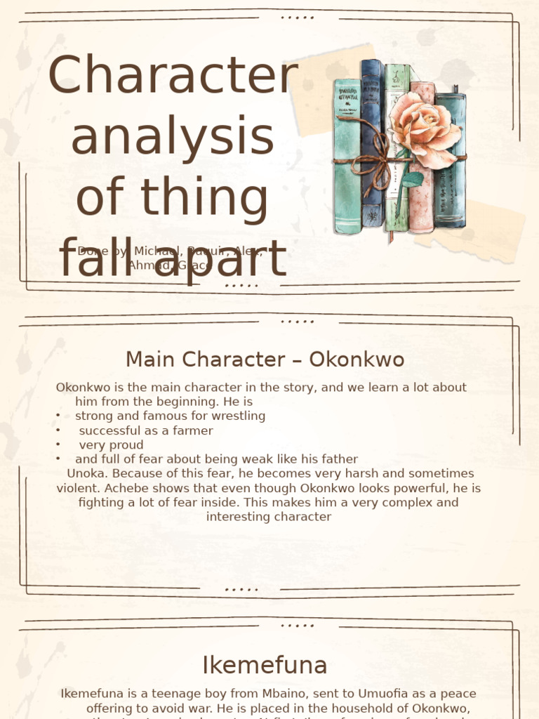 Character Analysis of Things Fall Apart | PDF | Masculinity | Gender