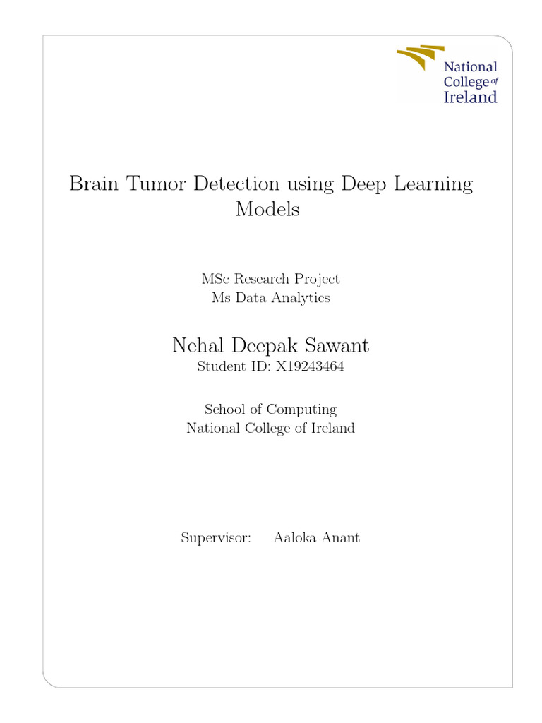 Brain Tumor Detection with Deep Learning | PDF | Deep Learning ...