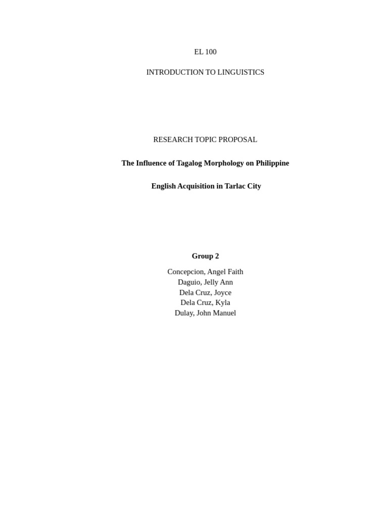 Tagalog's Impact on Philippine English | PDF | Second Language ...