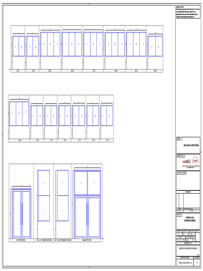 Max Rock Spectrum - Windows Doors Schedule | PDF