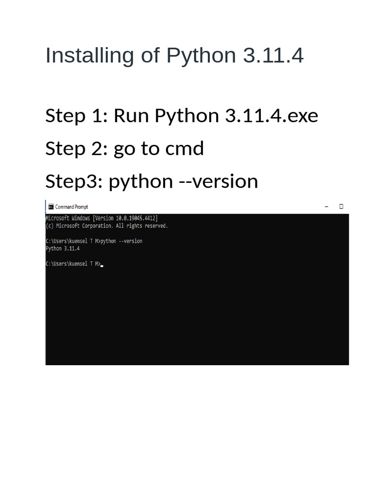 Installing of Python 3 | PDF