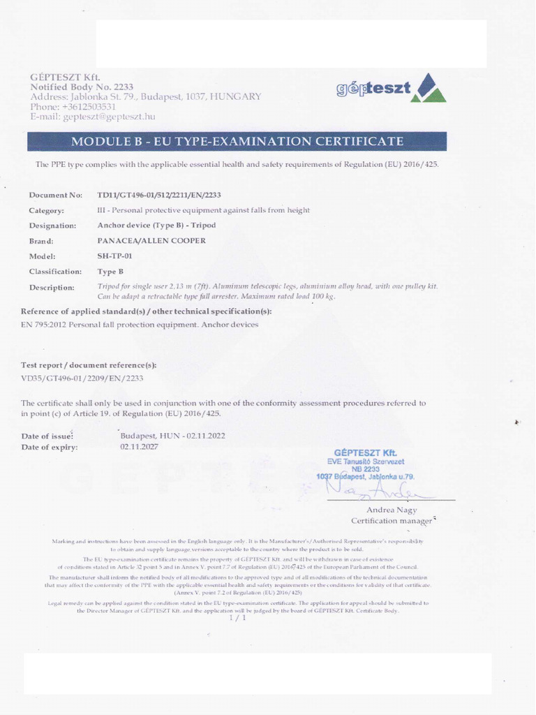 Winch Inspection Report and Compliance | PDF