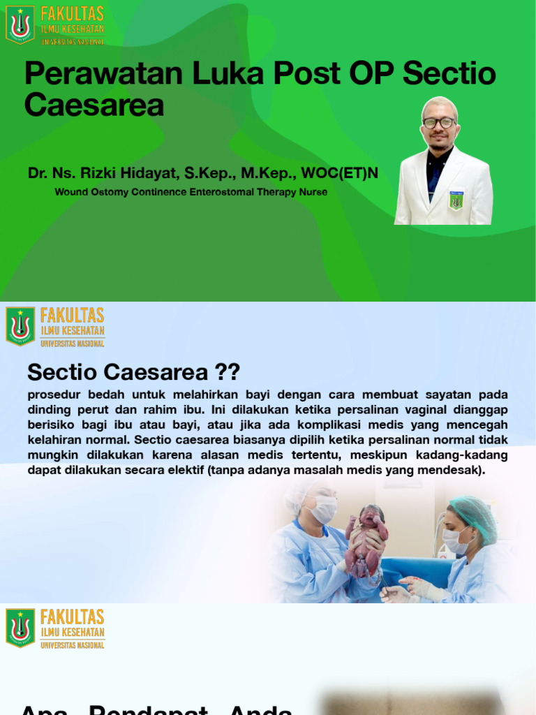 Perawatan Luka Pasca Sectio Caesarea | PDF