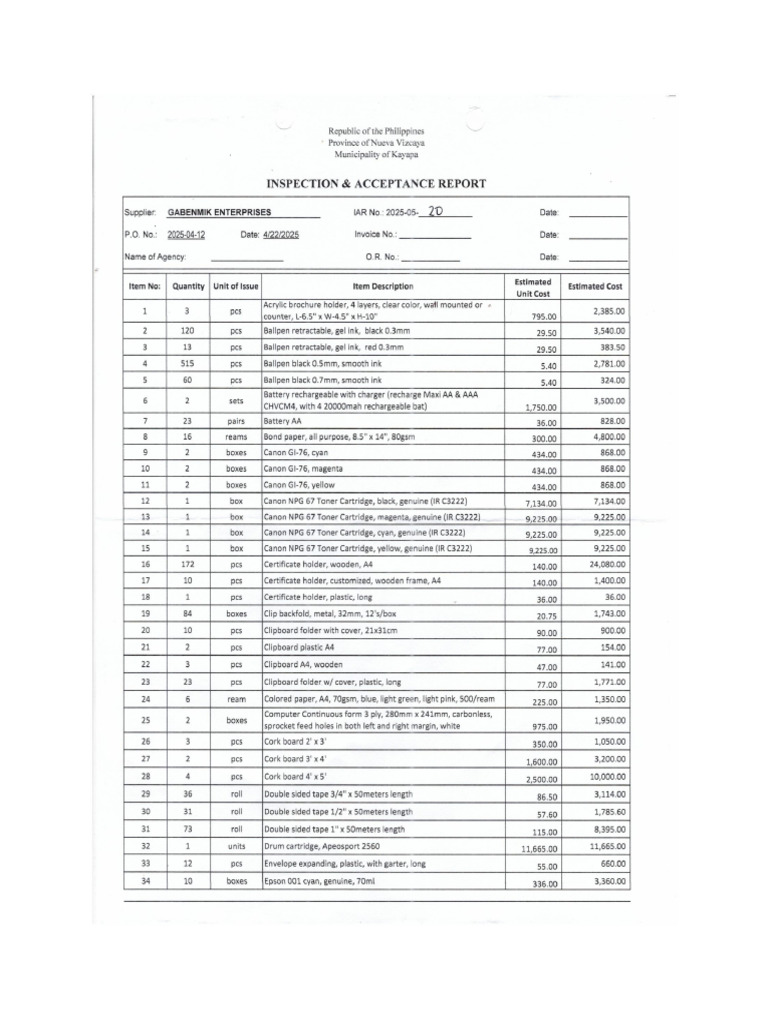 Inspection May 20 | PDF