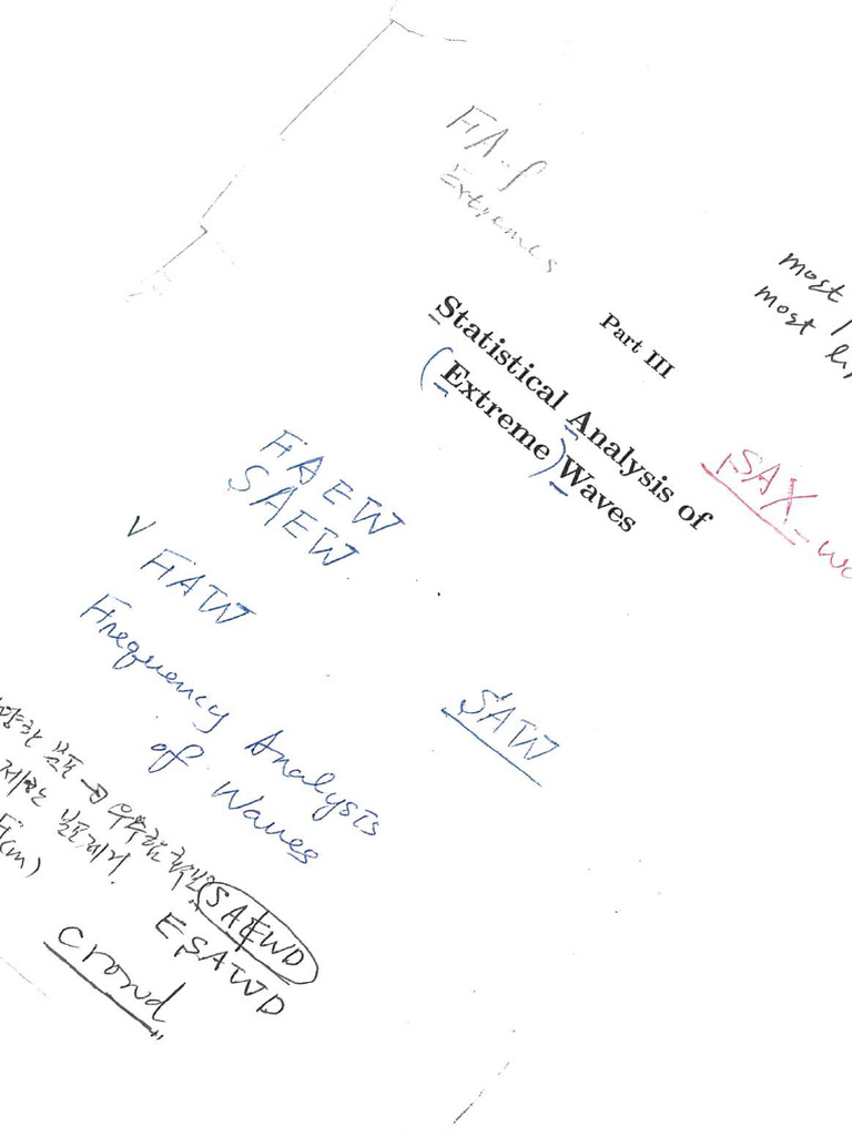 Statistical Analysis of Extreme Waves | PDF