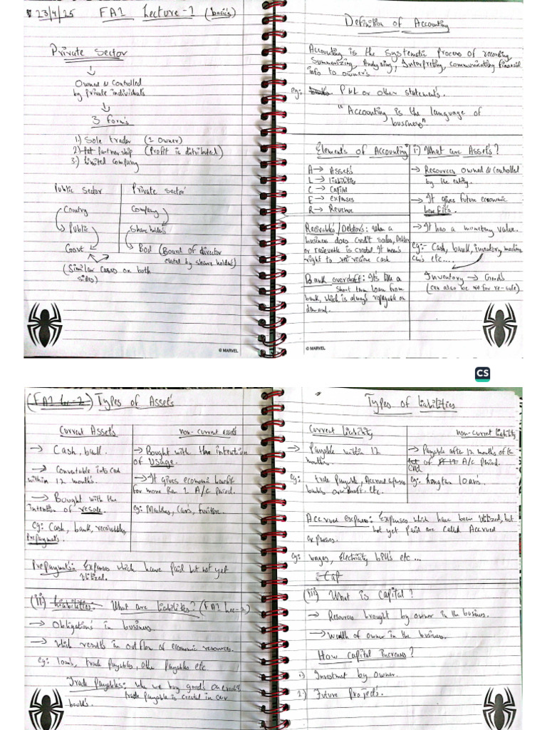 FA1 Notes | PDF