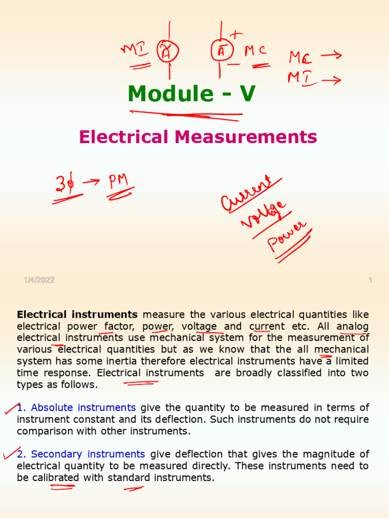 Electrical Measurement Instruments Guide | PDF | Force | Magnet