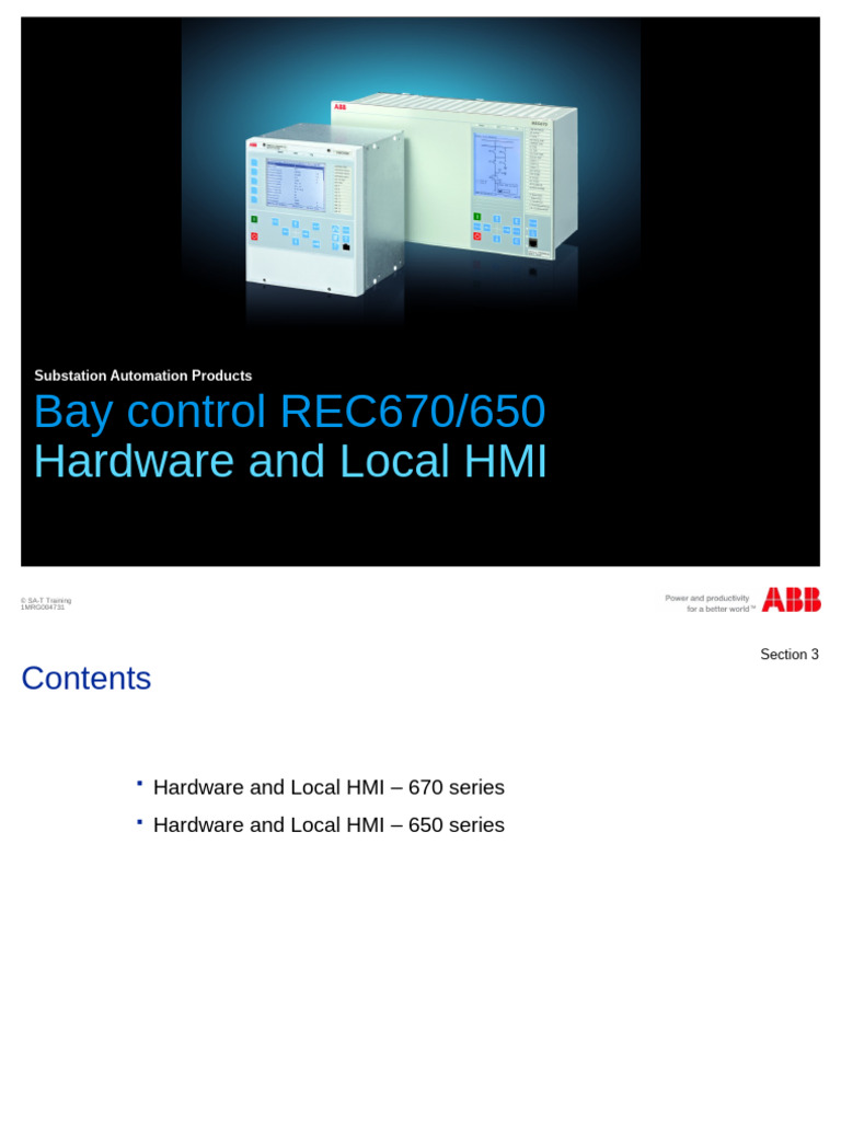 03-SEP660 REC670 REC650 Hardware & LHMI | PDF | Menu (Computing ...