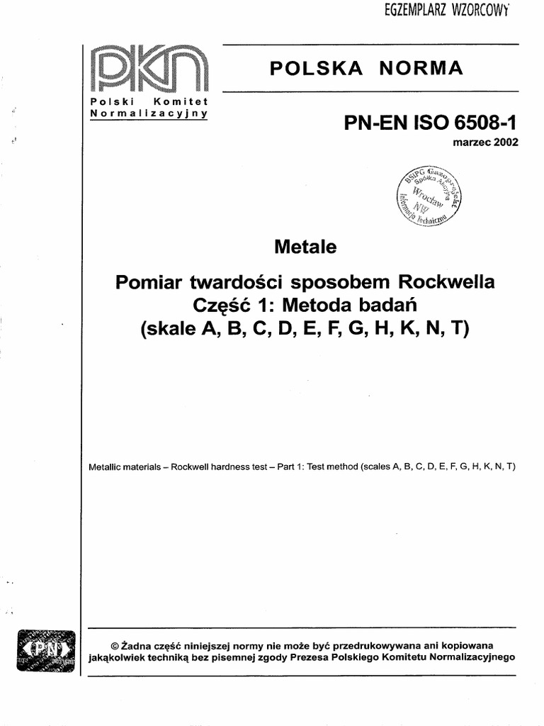 PN en Iso 6508 1 | PDF