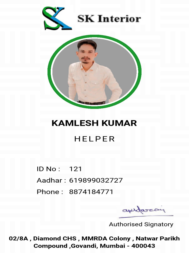 Kamlesh Kumar - Helper Profile | PDF