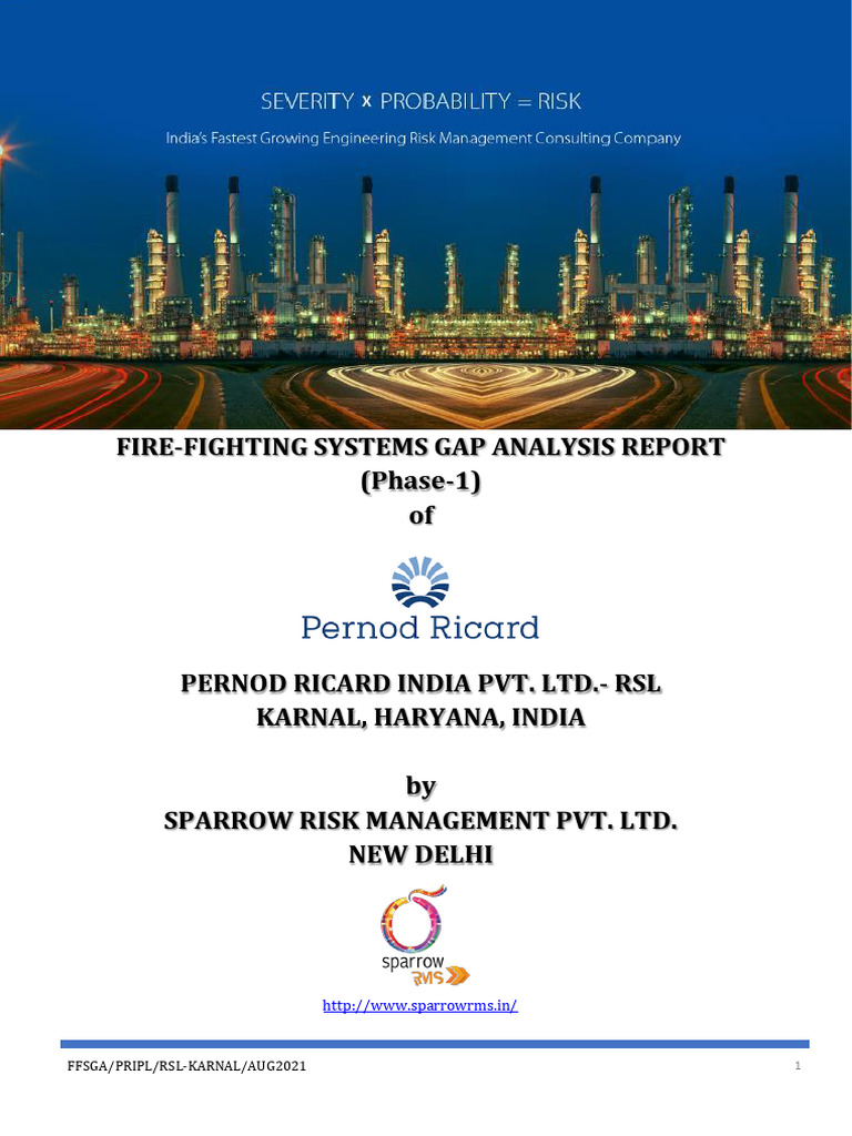 Phase 1 Fire Fighting Systems Gap Analysis PRIPL RSL Karnal | PDF ...