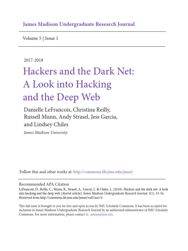 Exploring Hacking and the Dark Net | PDF | Security Hacker | Anonymity