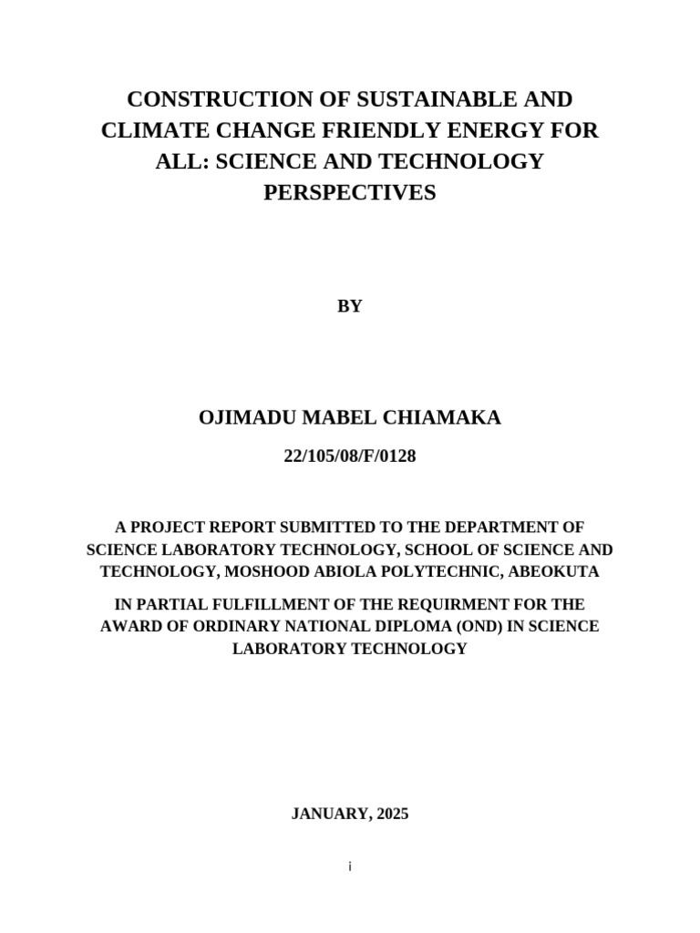 Sustainable Energy Solutions for All | PDF | Sustainable Energy ...