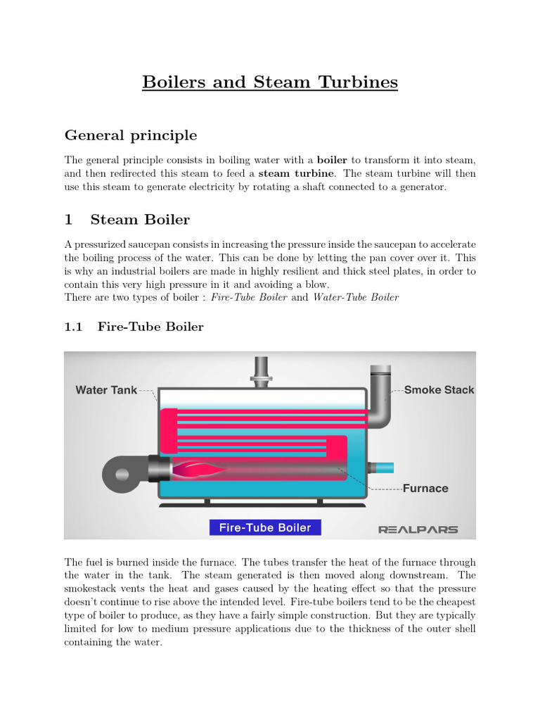 Boilers and Steam Turbines | PDF | Boiler | Turbine