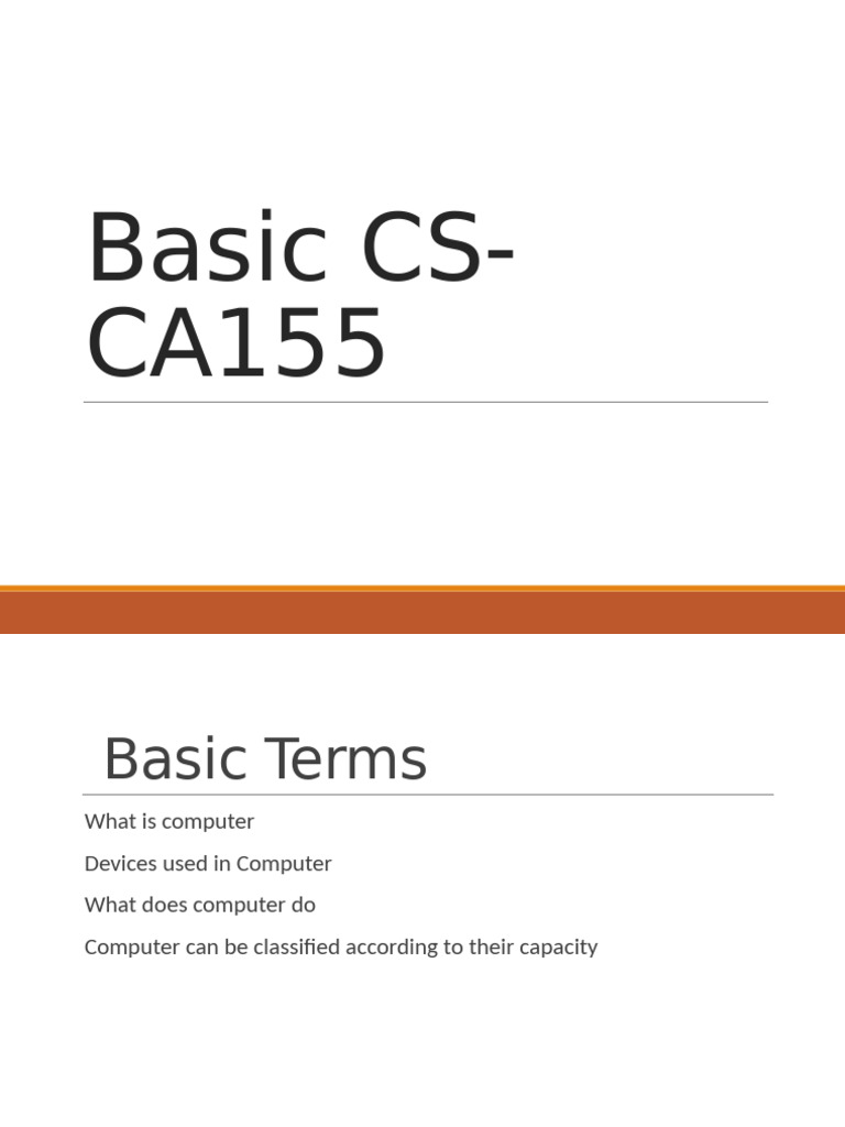 Computer Basics: Terms & Concepts | PDF | Random Access Memory | Bit