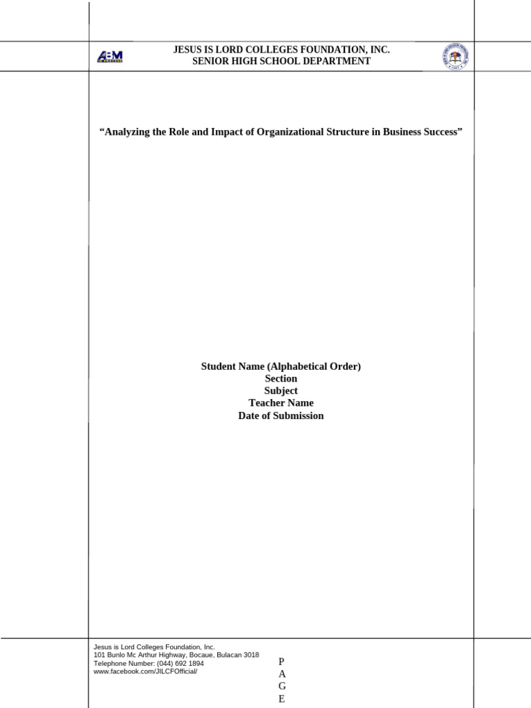 Om Term Paper Template | PDF