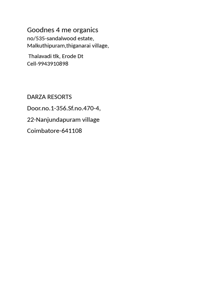 Goodnes 4 Me Organics | PDF