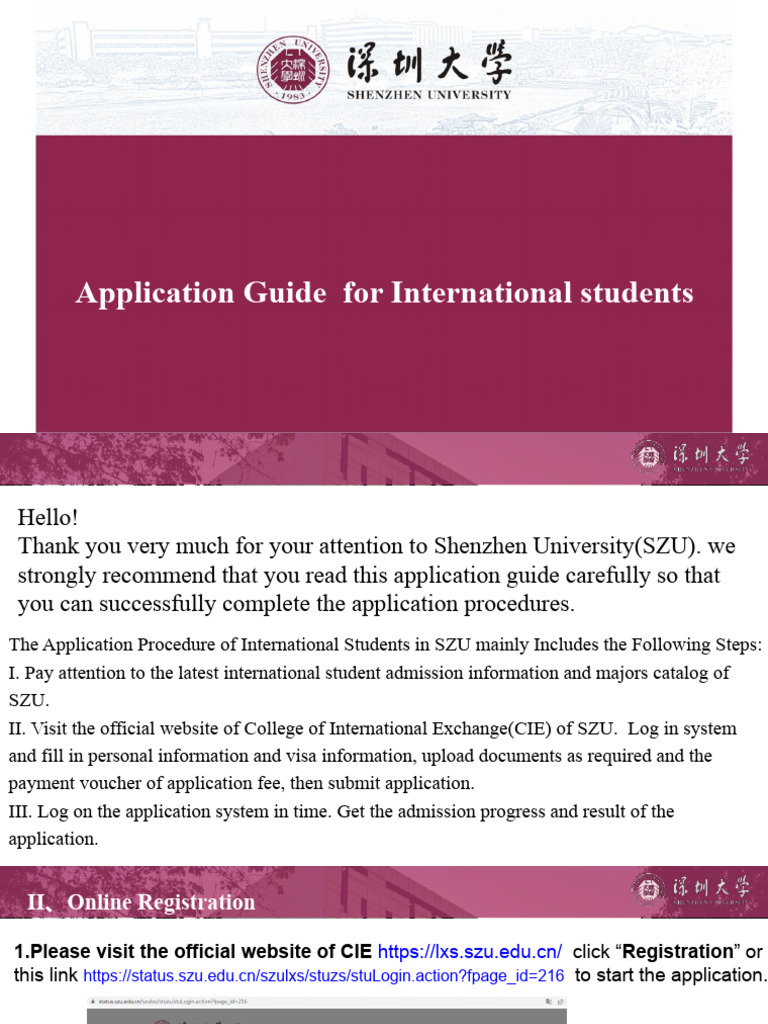 Application Guide For International Students | PDF | Travel Visa | Passport