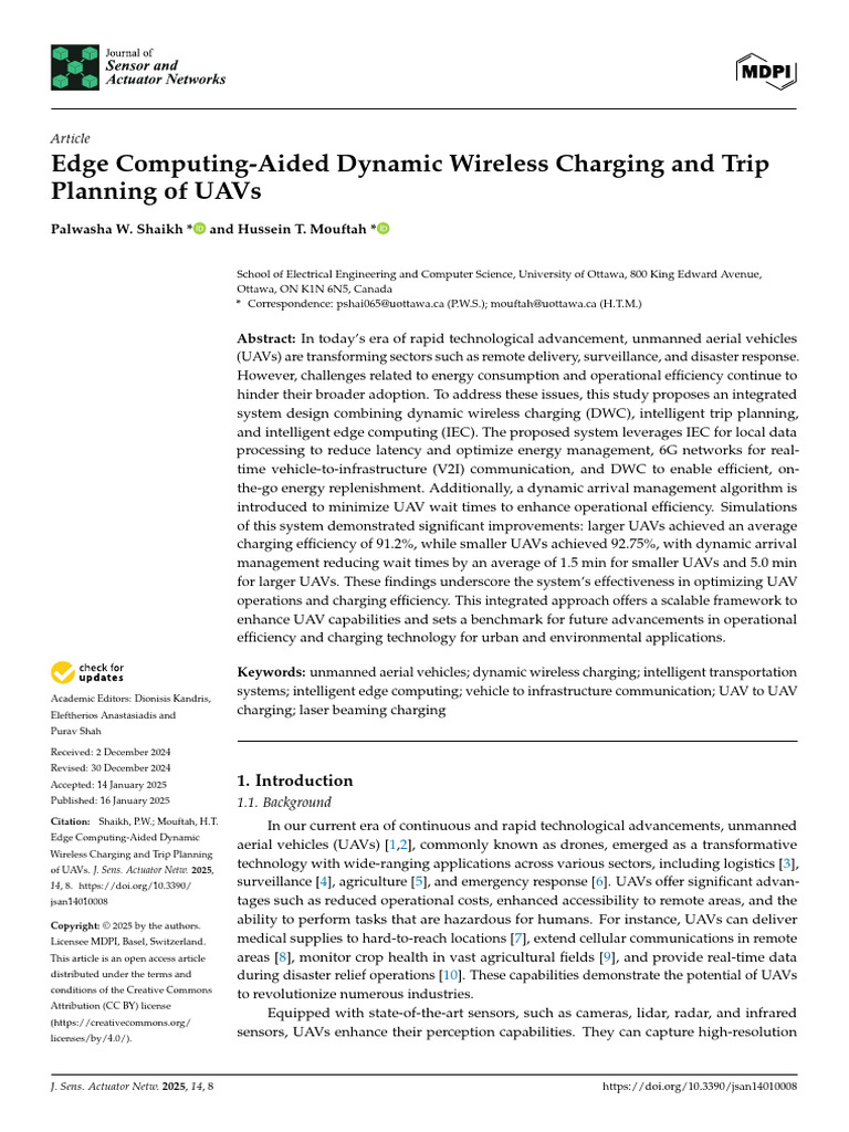 UAV Trip Planning with Edge Computing | PDF | Unmanned Aerial Vehicle ...