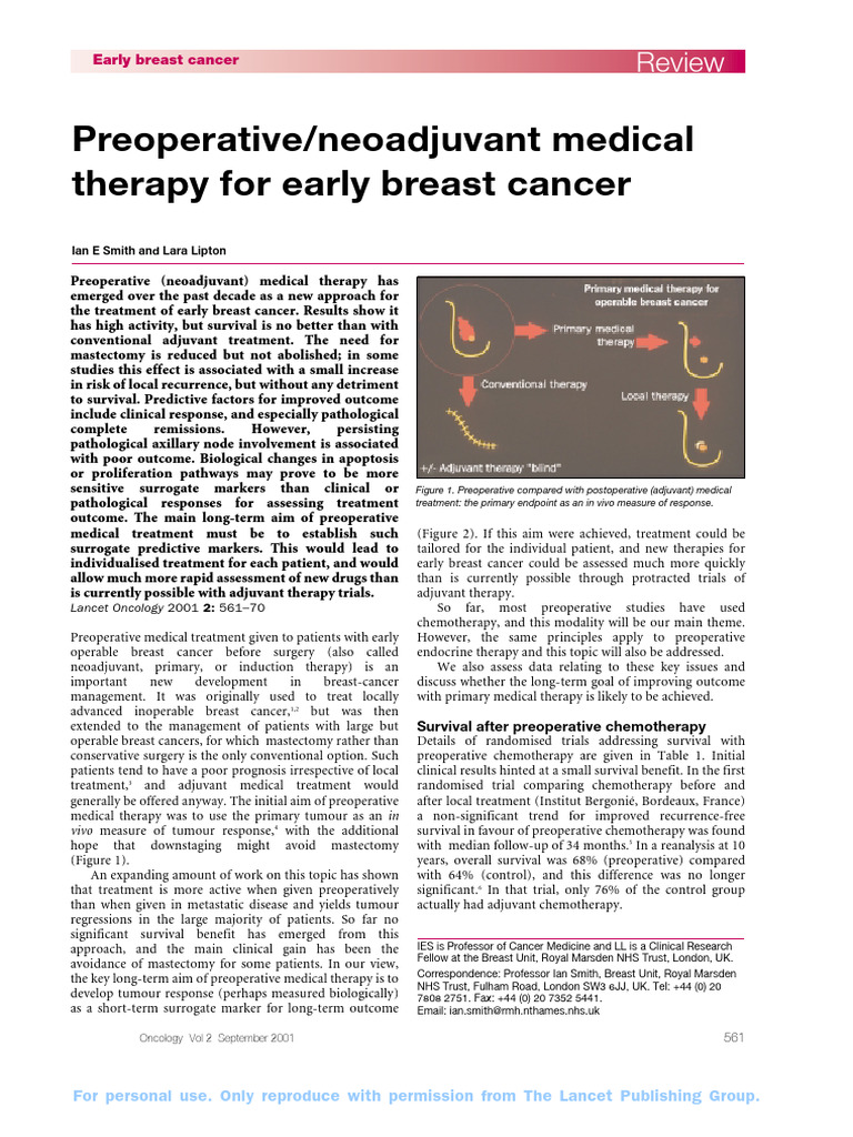 10.1016@S1470 20450100490 9 | PDF | Breast Cancer | Therapy