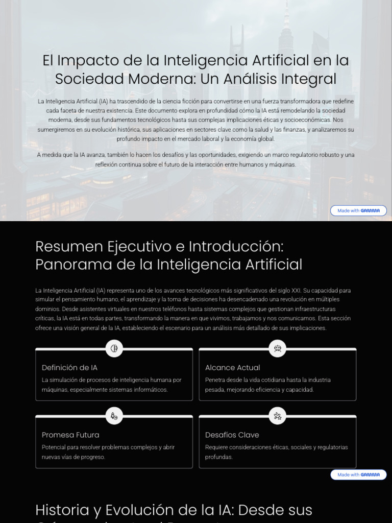 Impacto de la IA en la Sociedad Moderna | PDF | Inteligencia artificial ...