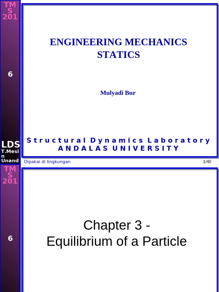 Particle Equilibrium and Forces Analysis | PDF | Force | Physics