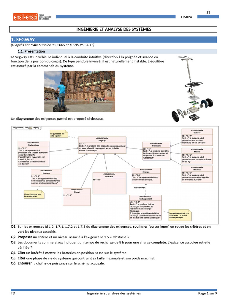 01 td1 Bis | PDF | Puissance (physique) | Capteur