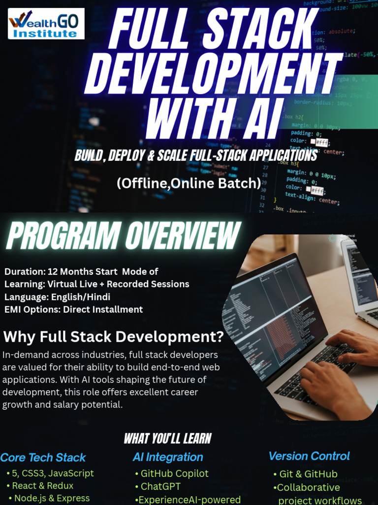 Full Stack Development Course Overview | PDF | Java Script | Web ...