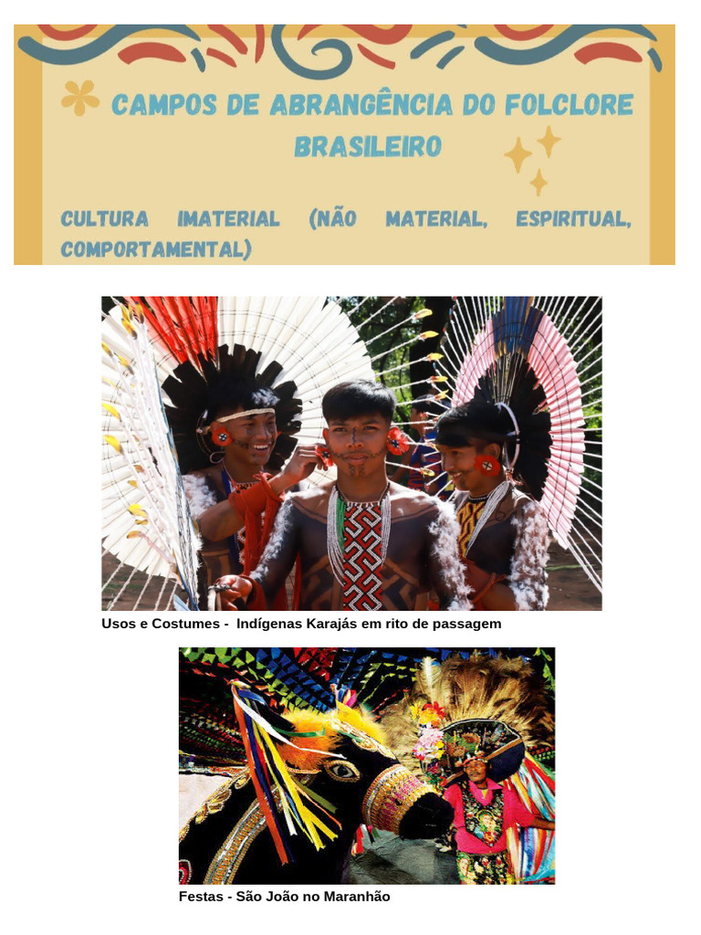 Usos e Costumes Culturais do Brasil | PDF