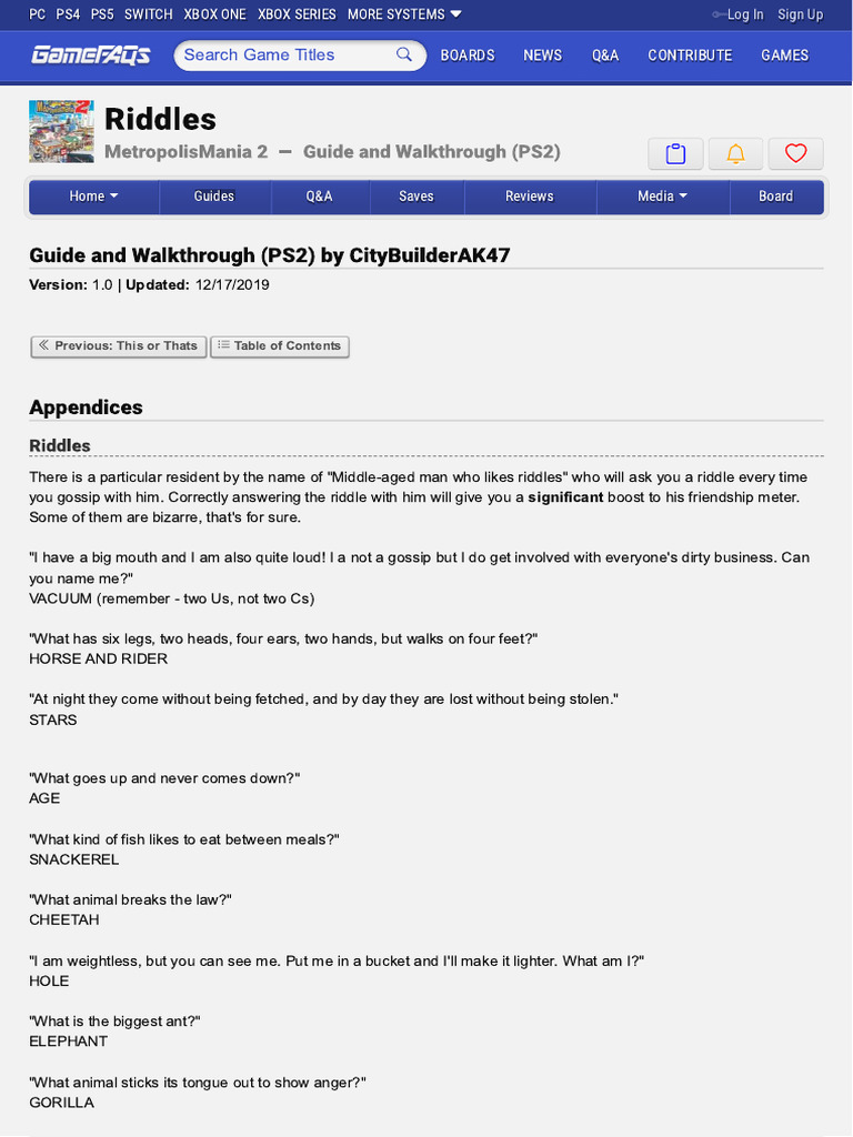 Question Conversation - Riddles | PDF