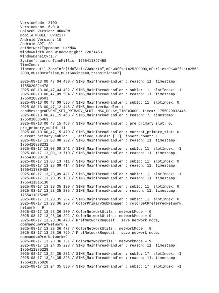 Mobile Device Network Log Analysis | PDF | Computing | Mobile Phones