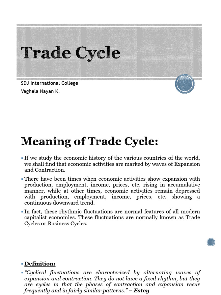 Phases of the Trade Cycle Explained | PDF | Recession | Business Cycle
