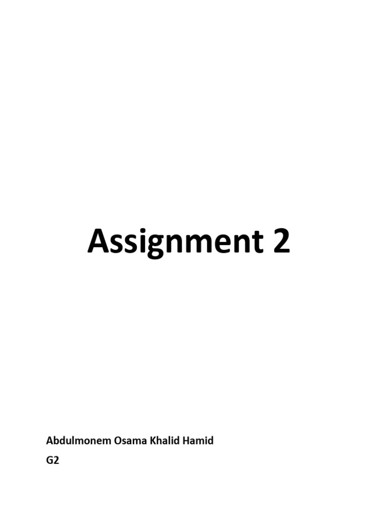 Assignment 2 | PDF