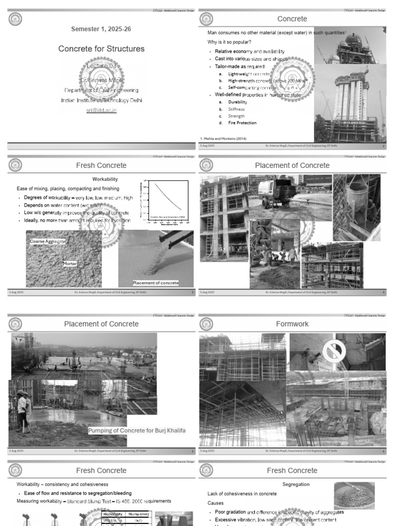 Concrete Properties and Workability Guide | PDF | Concrete | Materials