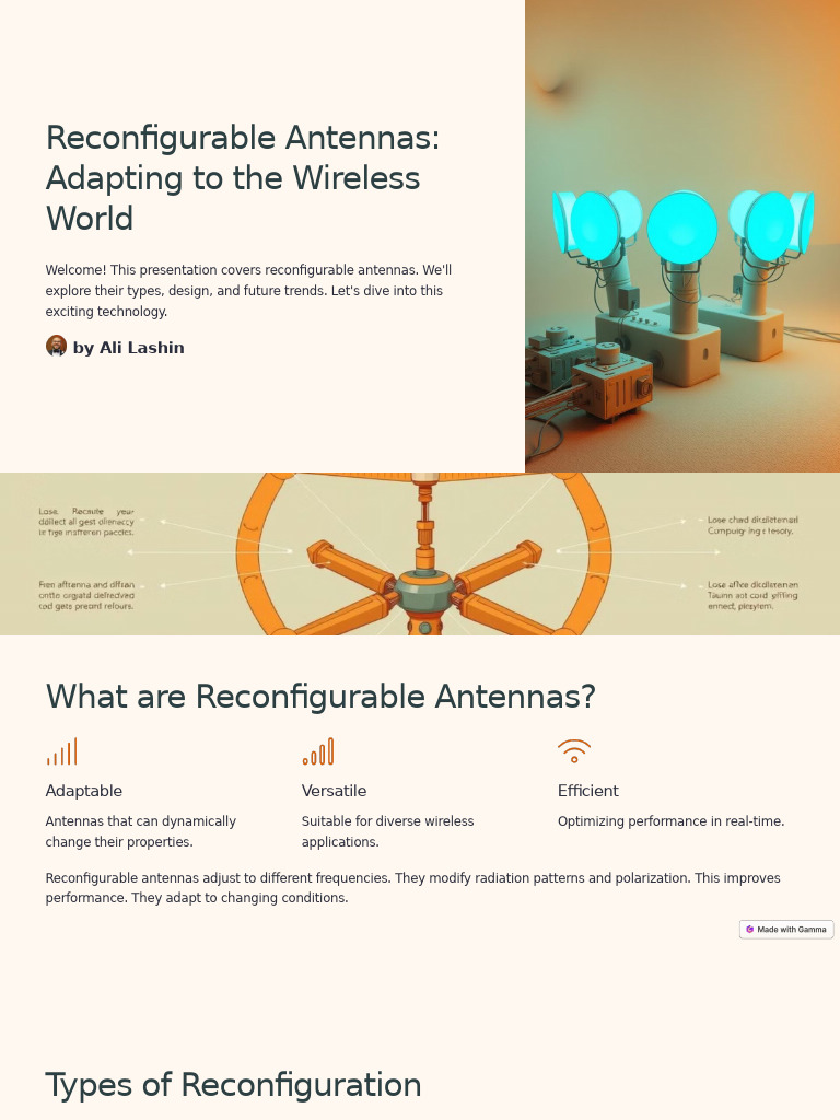 Reconfigurable Antennas Adapting To The Wireless World | PDF | Antenna ...