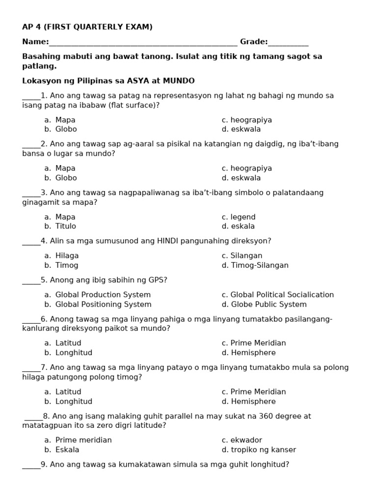 AP-4 Reviewer (1st Exam) | PDF