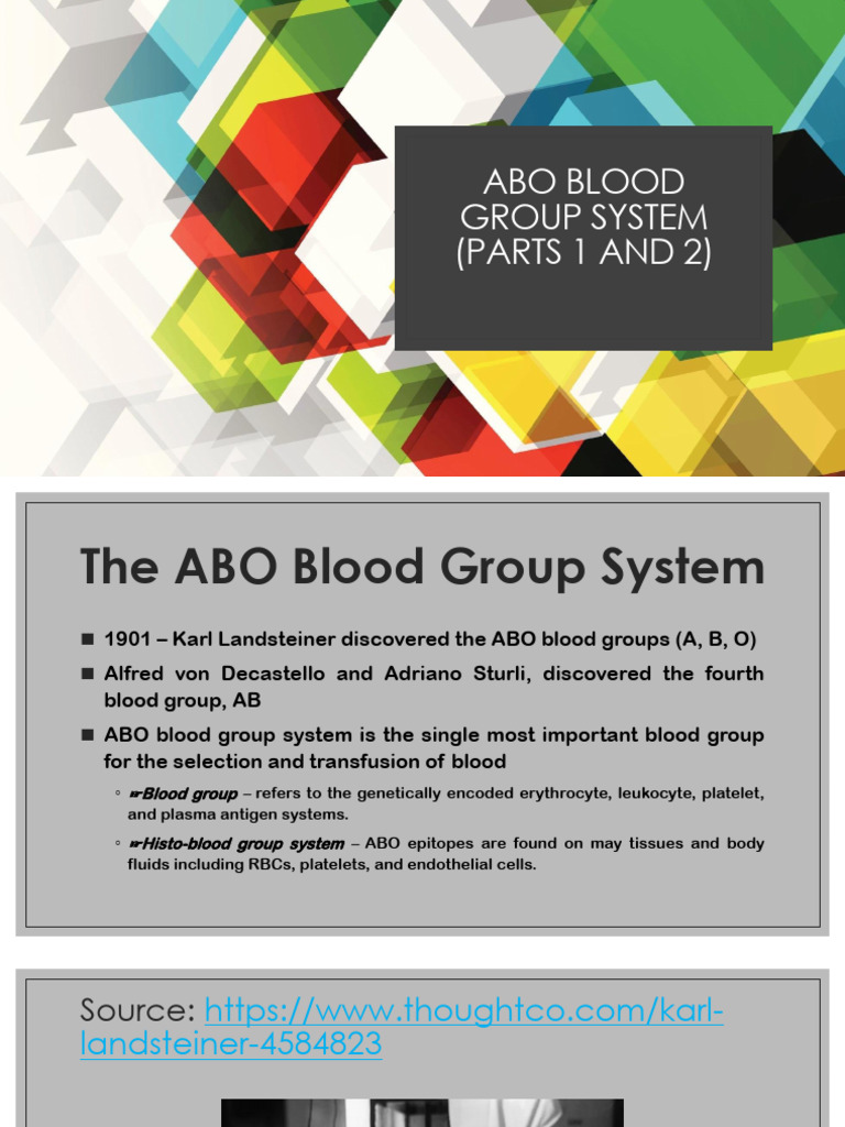 ABO Blood Group Antigens and Antibodies | PDF | Blood Type | Genotype