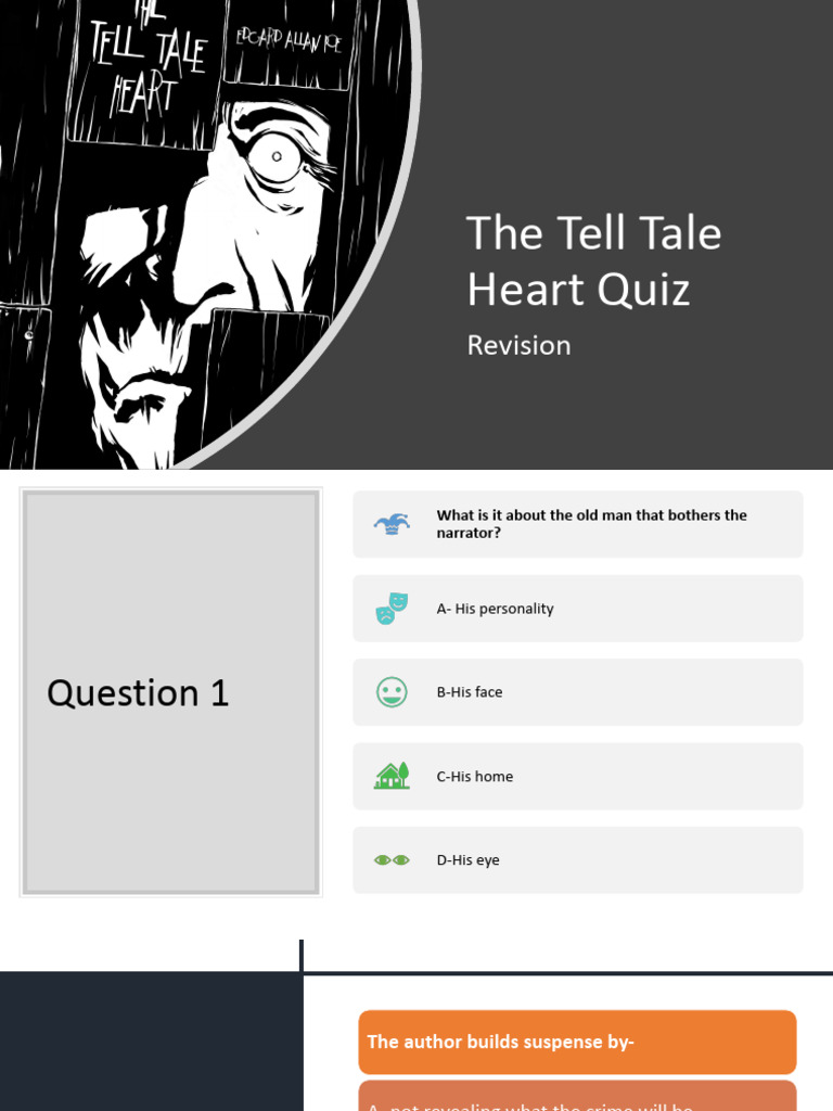 Tell Tale Heart Quiz With Answers | PDF