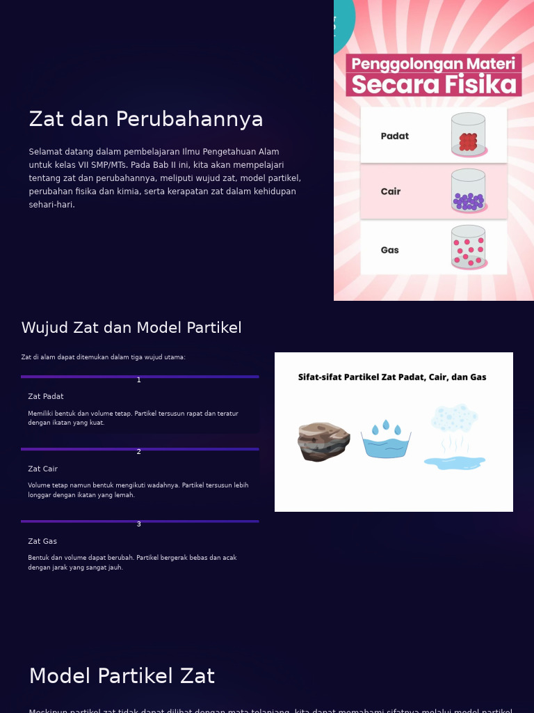 Bab 2 Zat Dan Perubahannya | PDF