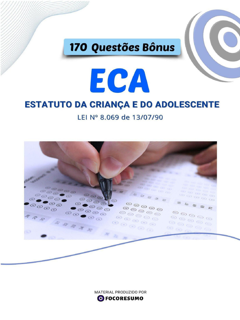 Questões sobre o ECA para Concursos | PDF | Educação Infantil | Família