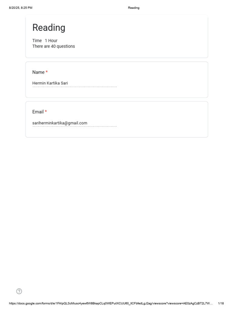 Reading | PDF