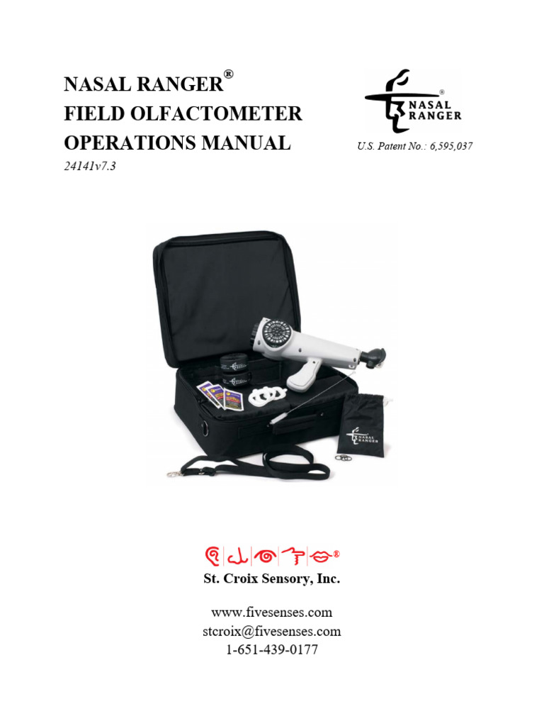 Nasal Ranger Operations Manual | PDF | Odor