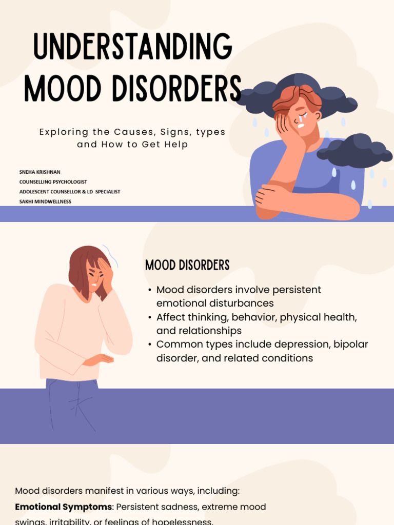 Understanding Mood Disorders and Help | PDF | Major Depressive Disorder ...