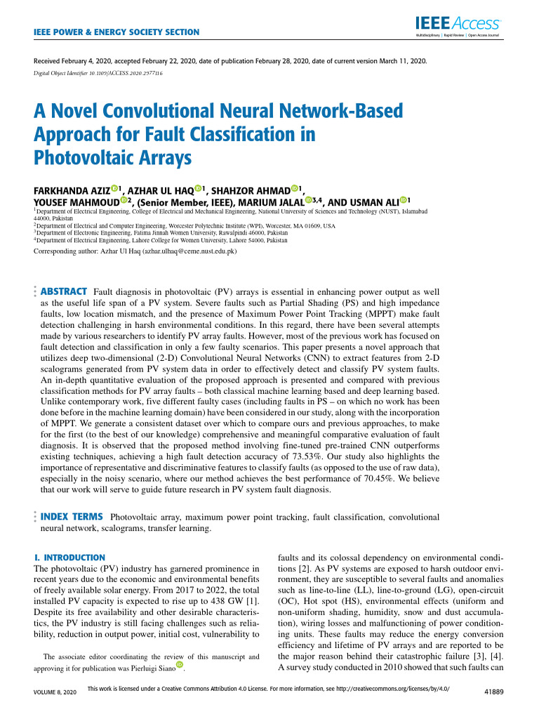 A Novel Convolutional Neural Network-Based Approach For Fault ...