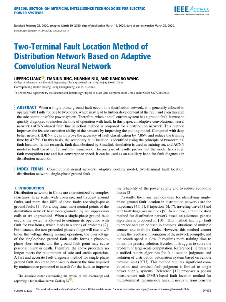 ACNN-Based Fault Location in Power Systems | PDF | Applied Mathematics